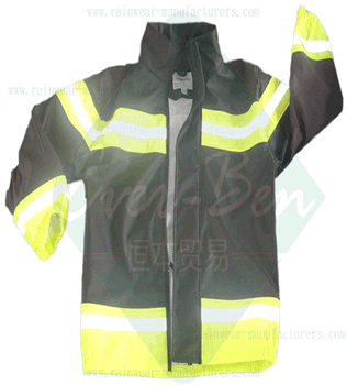 China Reflective PU raincoats PU Rain Jackets PU jacket PU mac